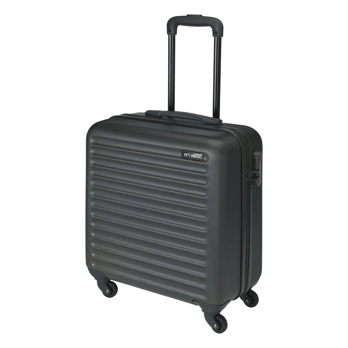 Maleta trolley ABS 16'' 4 ruedas color negro