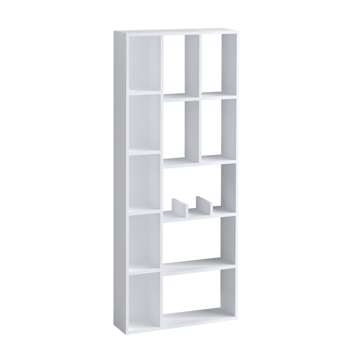 Librería melamina blanca 75x170x18 cm