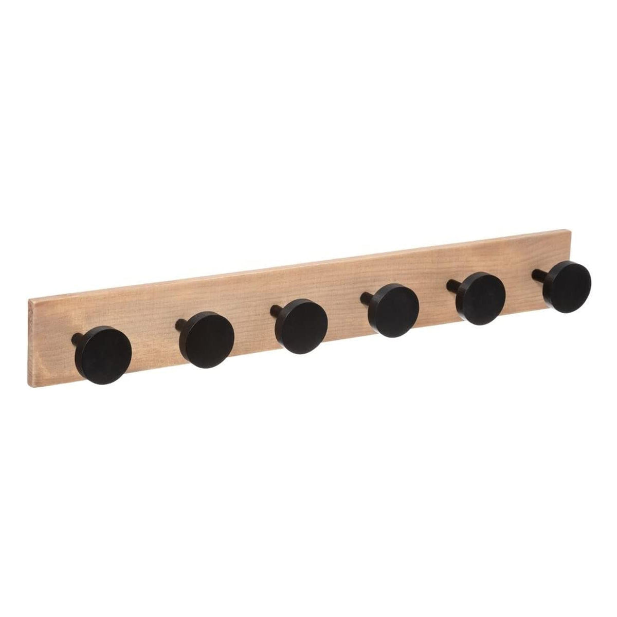 Perchero para abrigos de madera con 6 ganchos