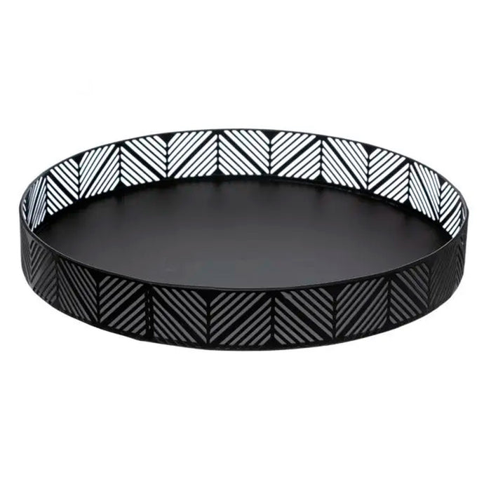 Bandeja cesto negra 29,5x4,4cm