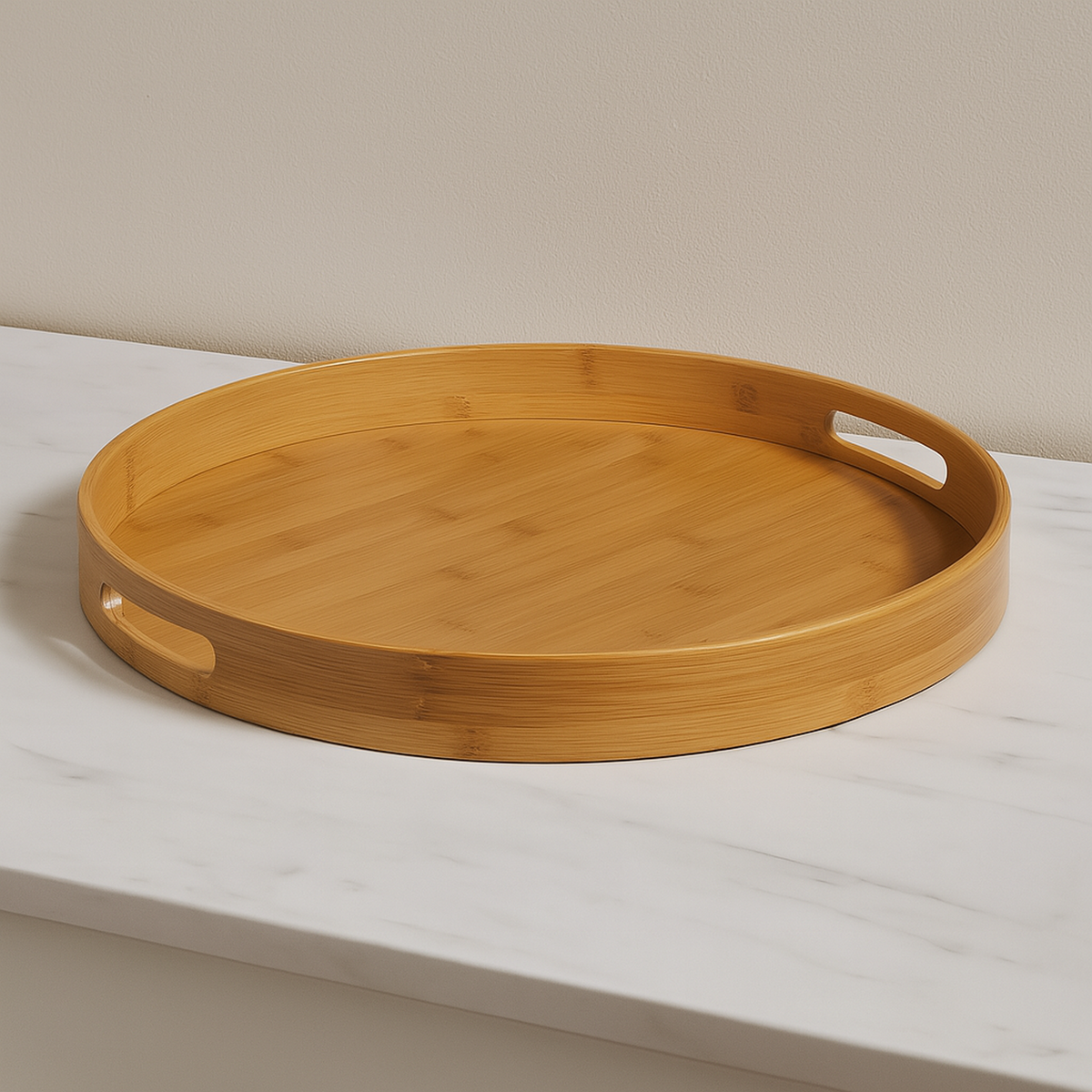 Bandeja redonda de bambú Ø40cm (4)