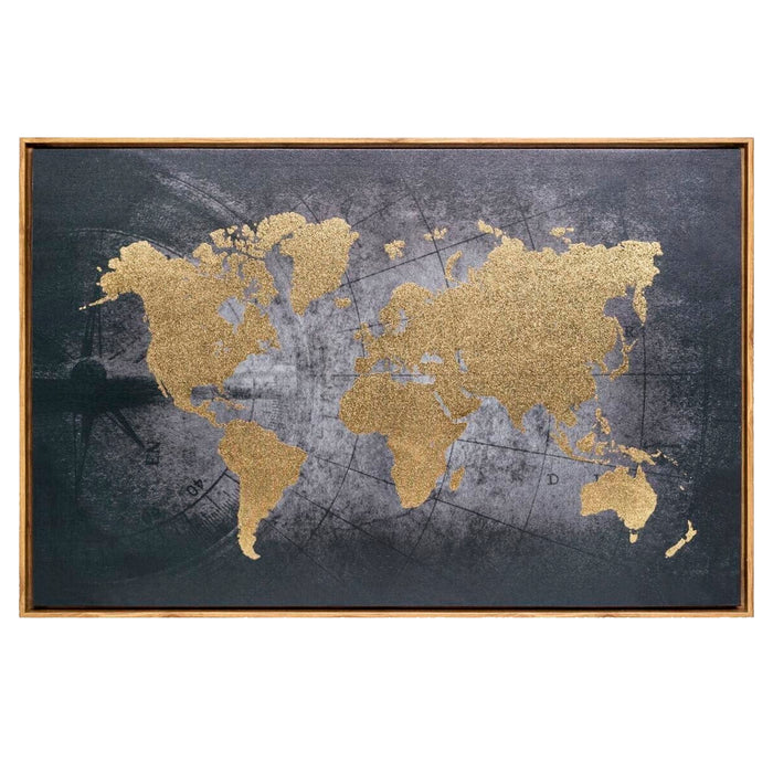 Lienzo impreso diseño mundo 87,8cm