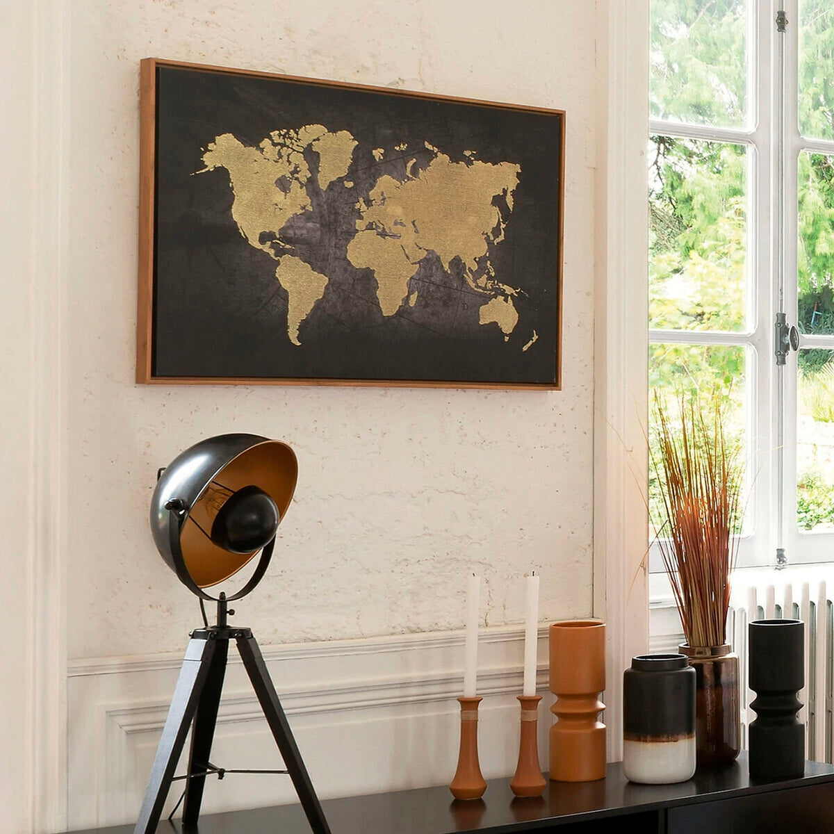 Lienzo impreso diseño mundo 87,8cm (3)