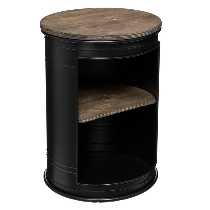 Mesa de centro negro madera melamina