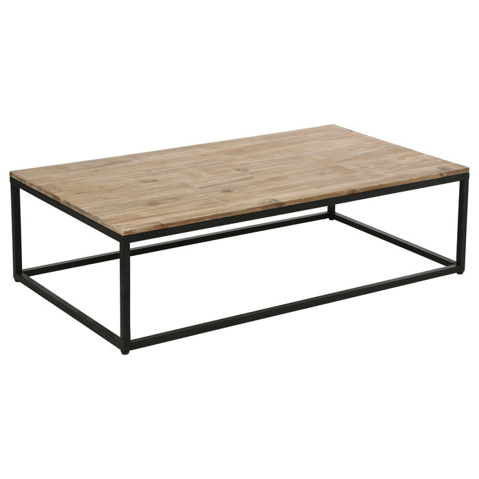 Mesa de centro marrón melamina 115x65x32,5cm