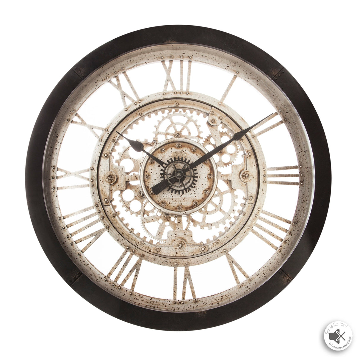 Reloj de pared mecánico de plástico Ø60,8cm