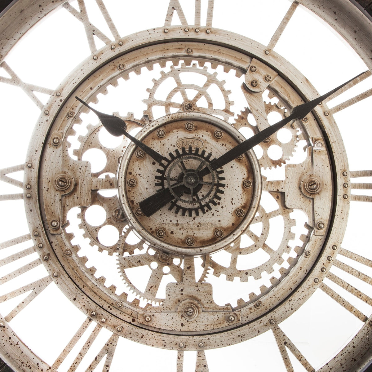 Reloj de pared mecánico de plástico Ø60,8cm (5)