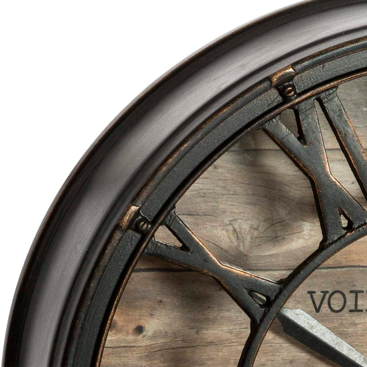 Reloj de pared mecánico de plástico Ø21cm (5)