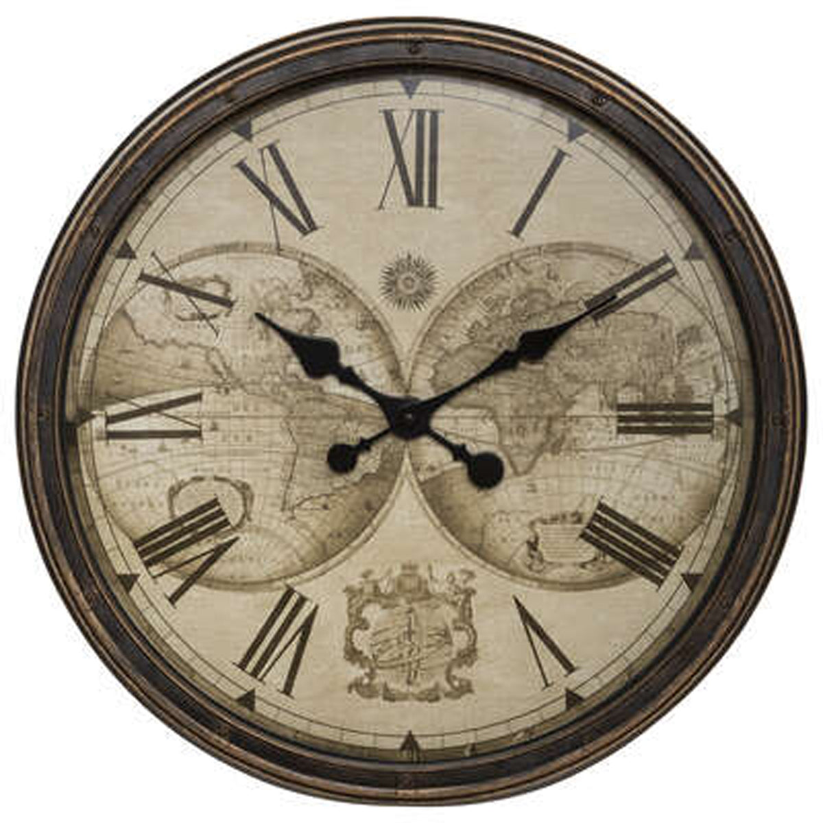 Reloj de pared de plástico vintage Ø51cm