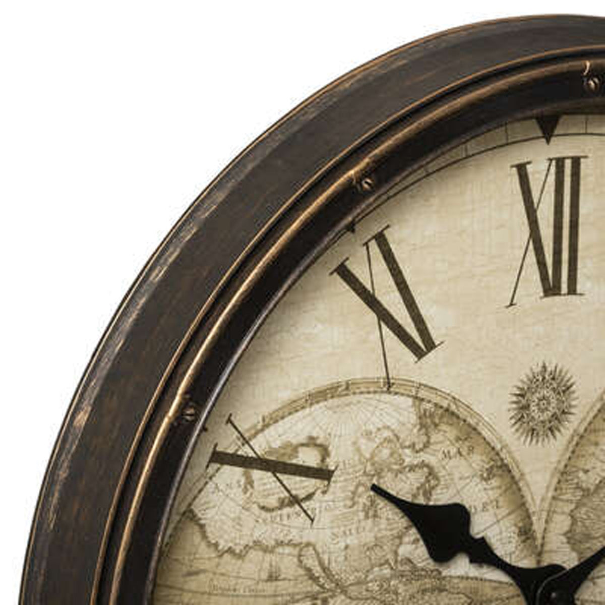Reloj de pared de plástico vintage Ø51cm (5)