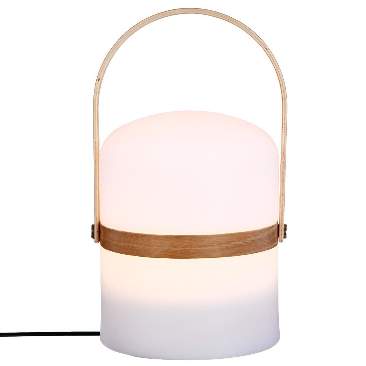 Lámpara de exterior mango efecto madera decorativa (5)
