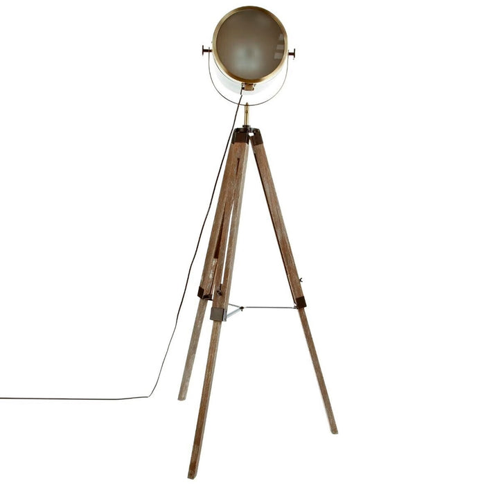 Lámpara de pie ebor bronce metal H152 cm decorativa