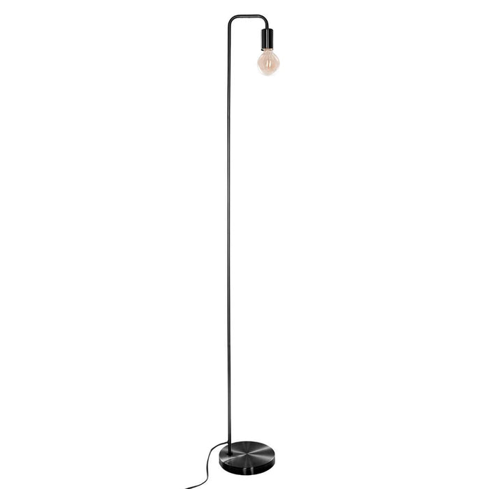 Lámpara de pie metal negro H150 cm decorativa