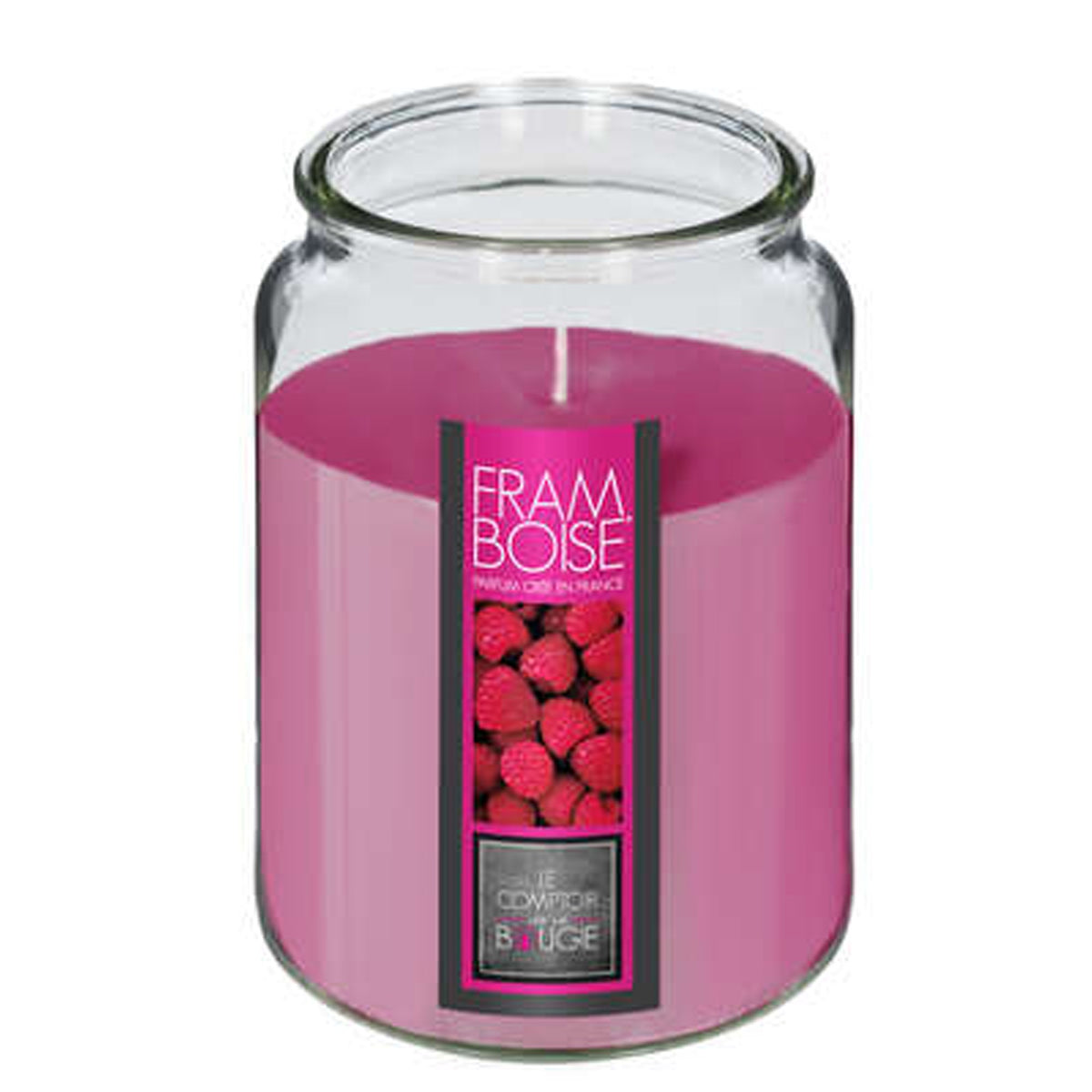 Vela perfumada aroma frambuesa color rosa (5)