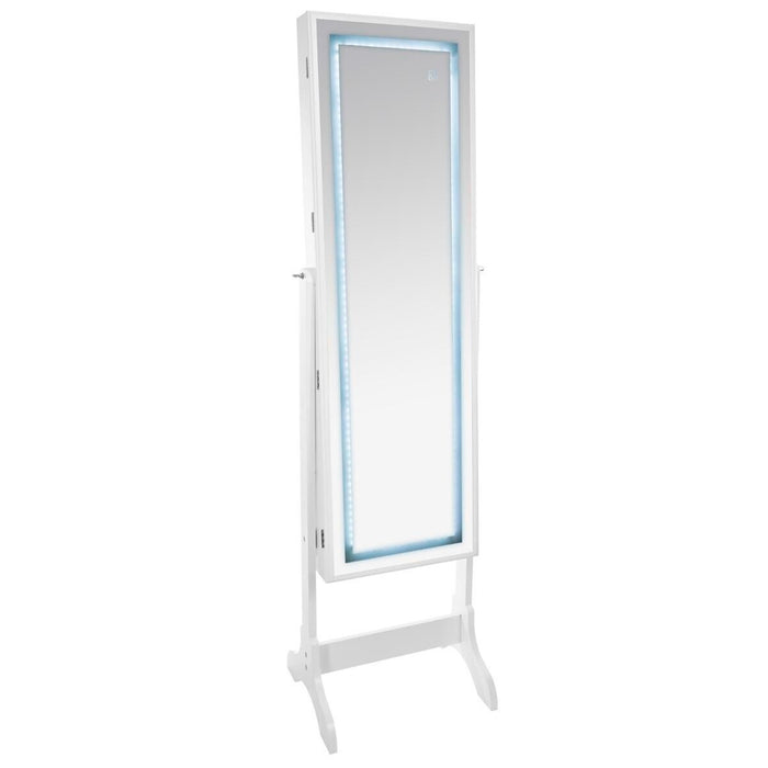 Armario joyero con espejo y LED color blanco