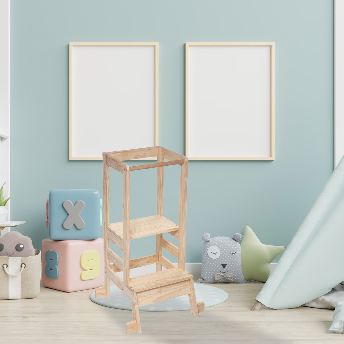Torre de observación infantil Léa color beige (4)