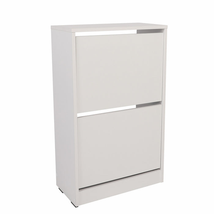 Zapatero melamina color blanco 51x84x26cm