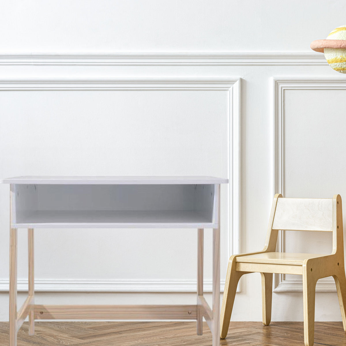 Escritorio infantil color blanco MDF (3)