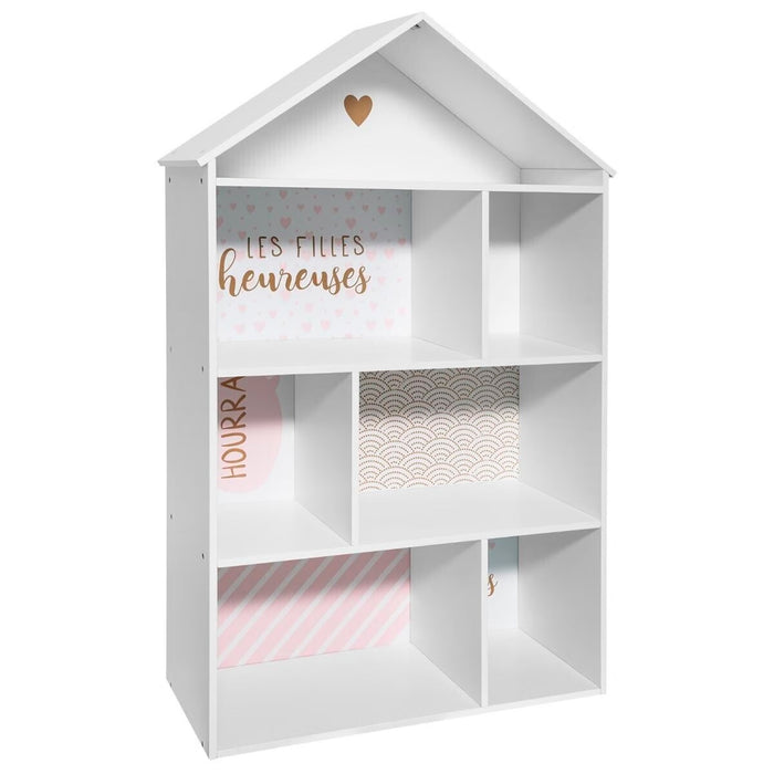 Librería infantil color rosa