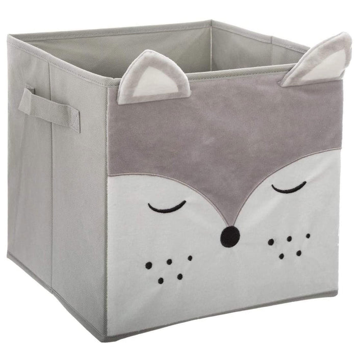 Caja de almacenamiento infantil de terciopelo diseño zorro