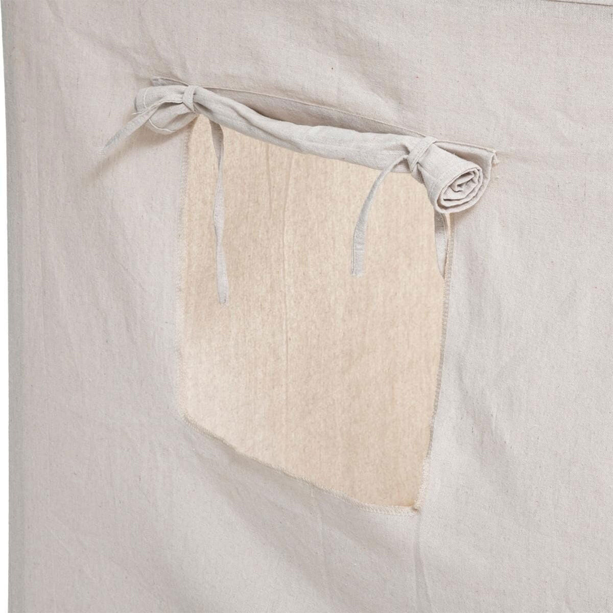 Cabaña de lona infantil con estructura de madera (5)