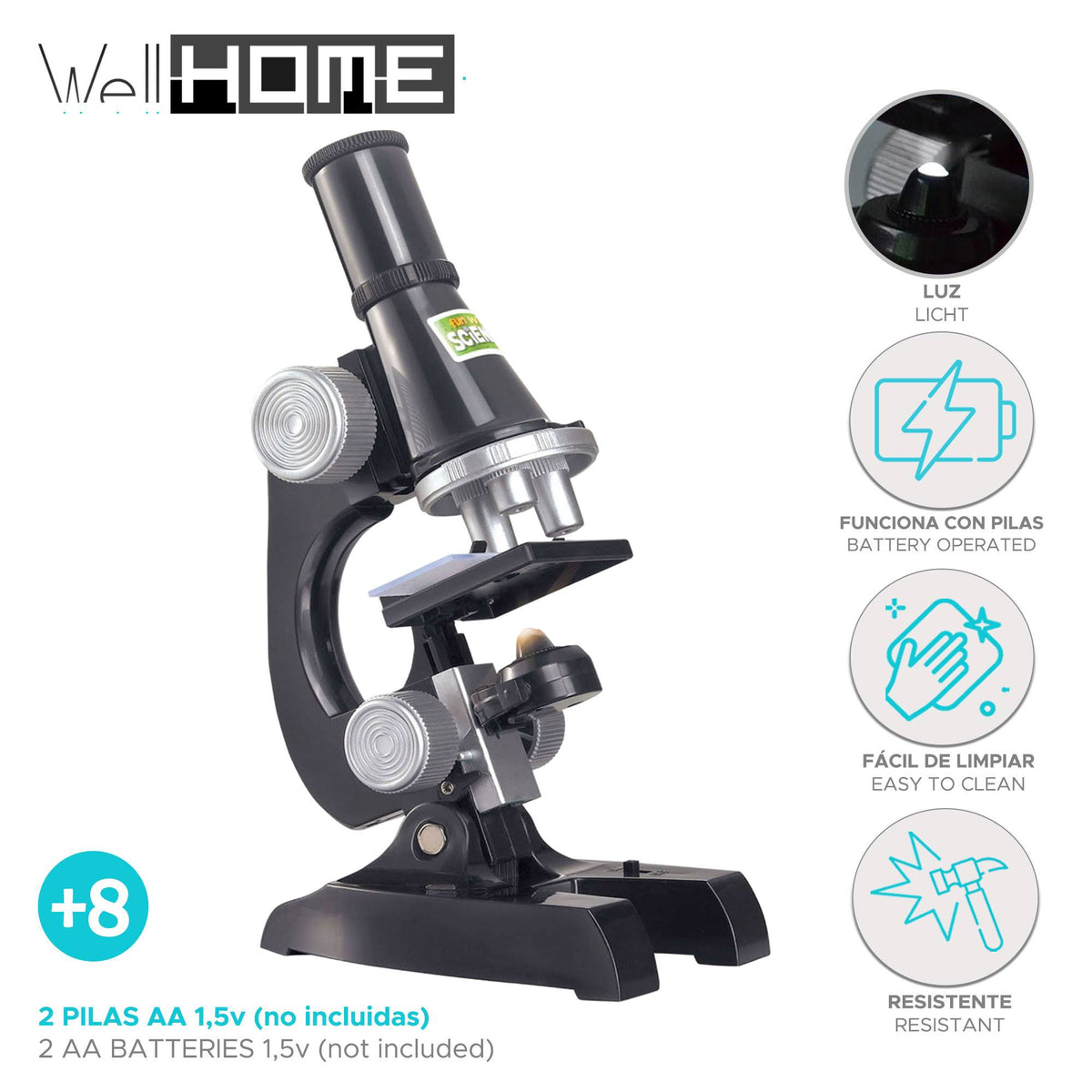 Kit educativo de microscopio (2)