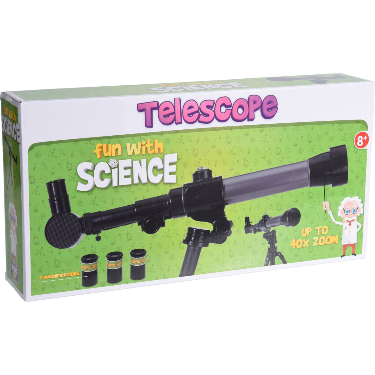 Telescopio 54x6x65cm con 3 fuerzas 20X 30X 40X (8)