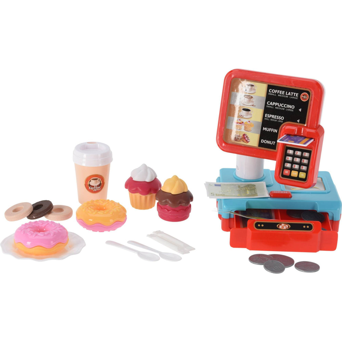 Juguete caja registradora de supermercado con sonido 15x11x18cm (3)