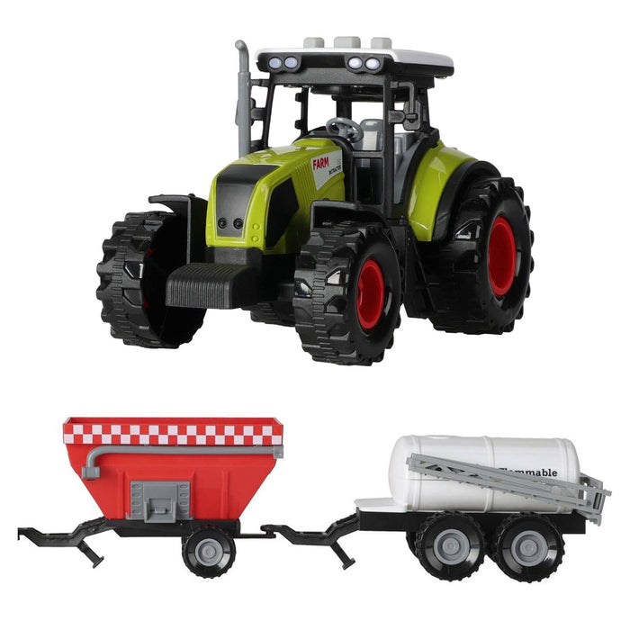 Juguete tractor agrícola 26cm con luz y sonido