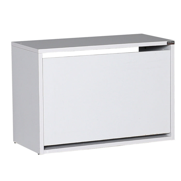 Zapatero melamina color blanco 51x84x26cm