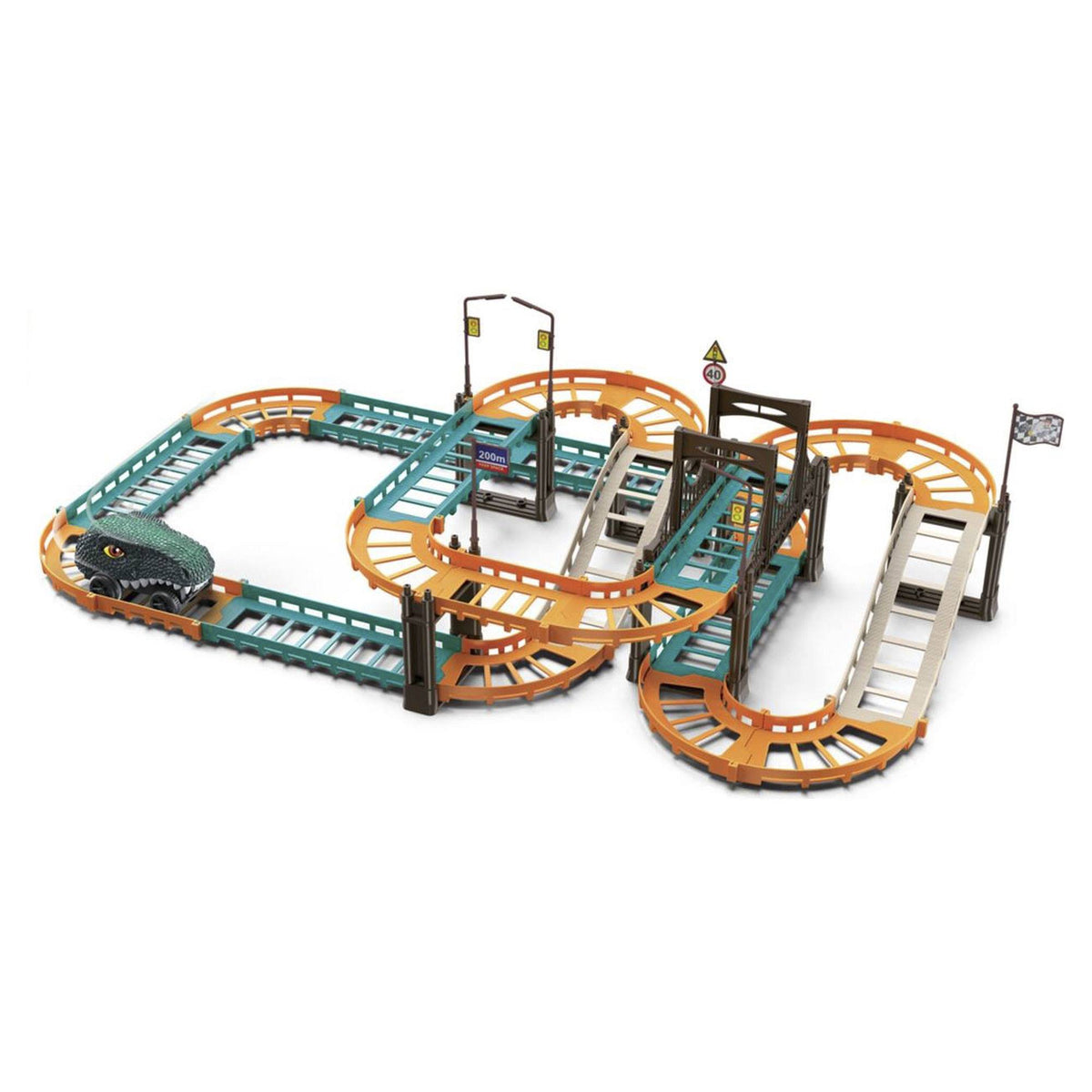 Juguete pista de carreras Dino 56,2x31,6x13,4cm