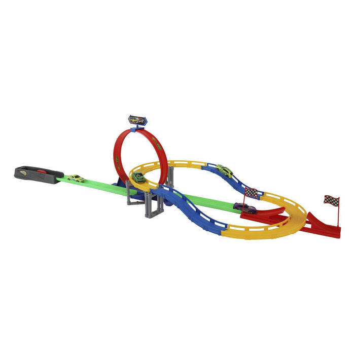 Juguete pista de carreras 130x38x38cm con coches