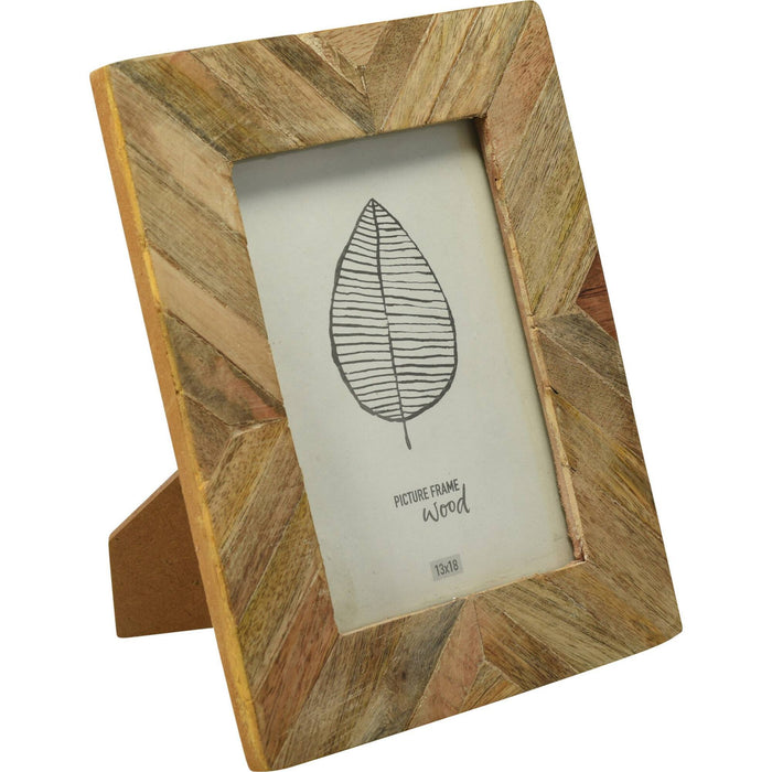 Marco de foto en madera 19,2x1,3x24cm