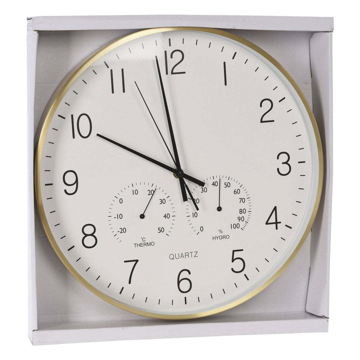Reloj de pared redondo color blanco Ø38x4,2cm (5)