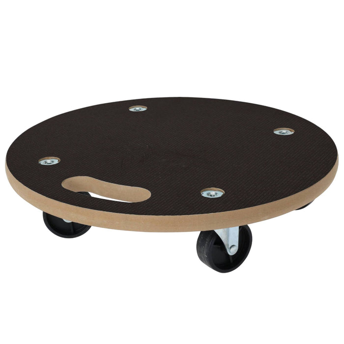 Carro de transporte redondo Ø38cm con base antideslizante negro