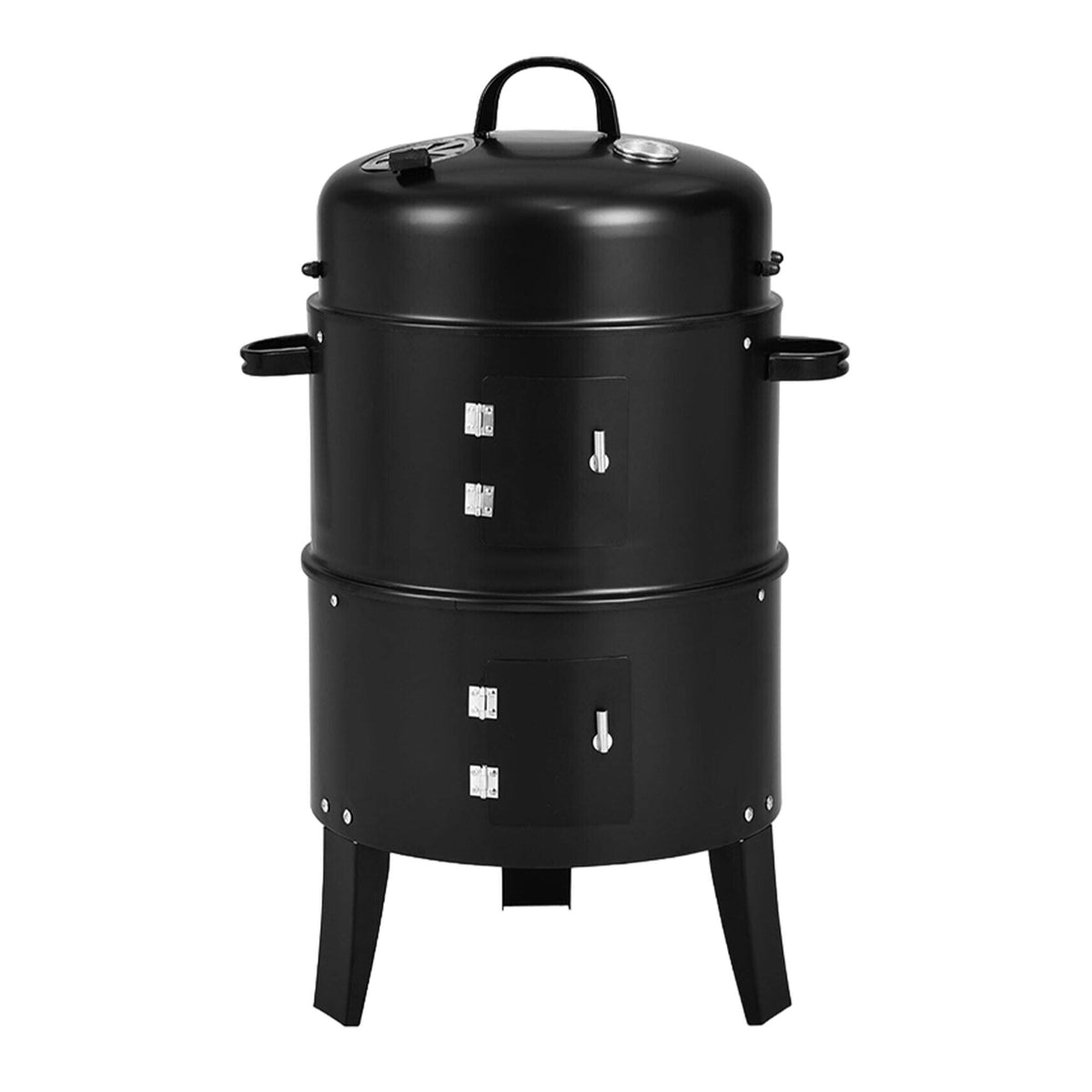 Ahumador BBQ Ø40x78cm con 2 parrillas y termómetro