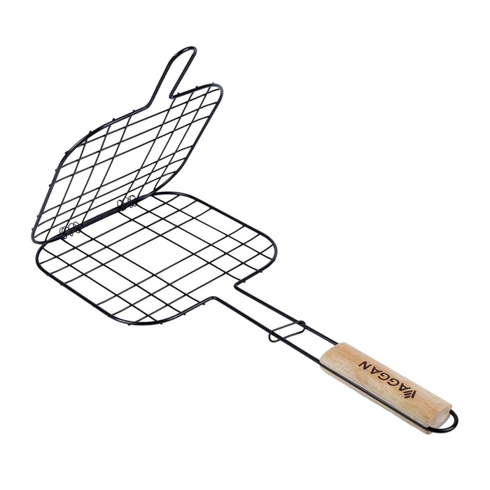Parrilla Grill mango madera revestimiento antiadherente 21x21cm