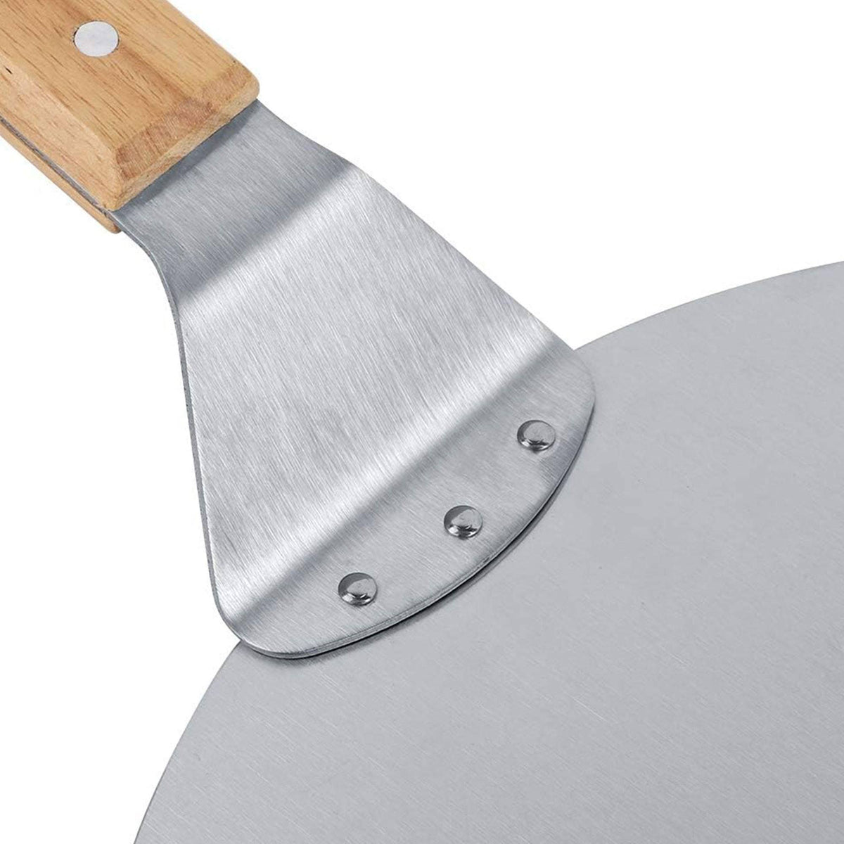 Bandeja para pizza con mango de madera Ø30,5cm (3)