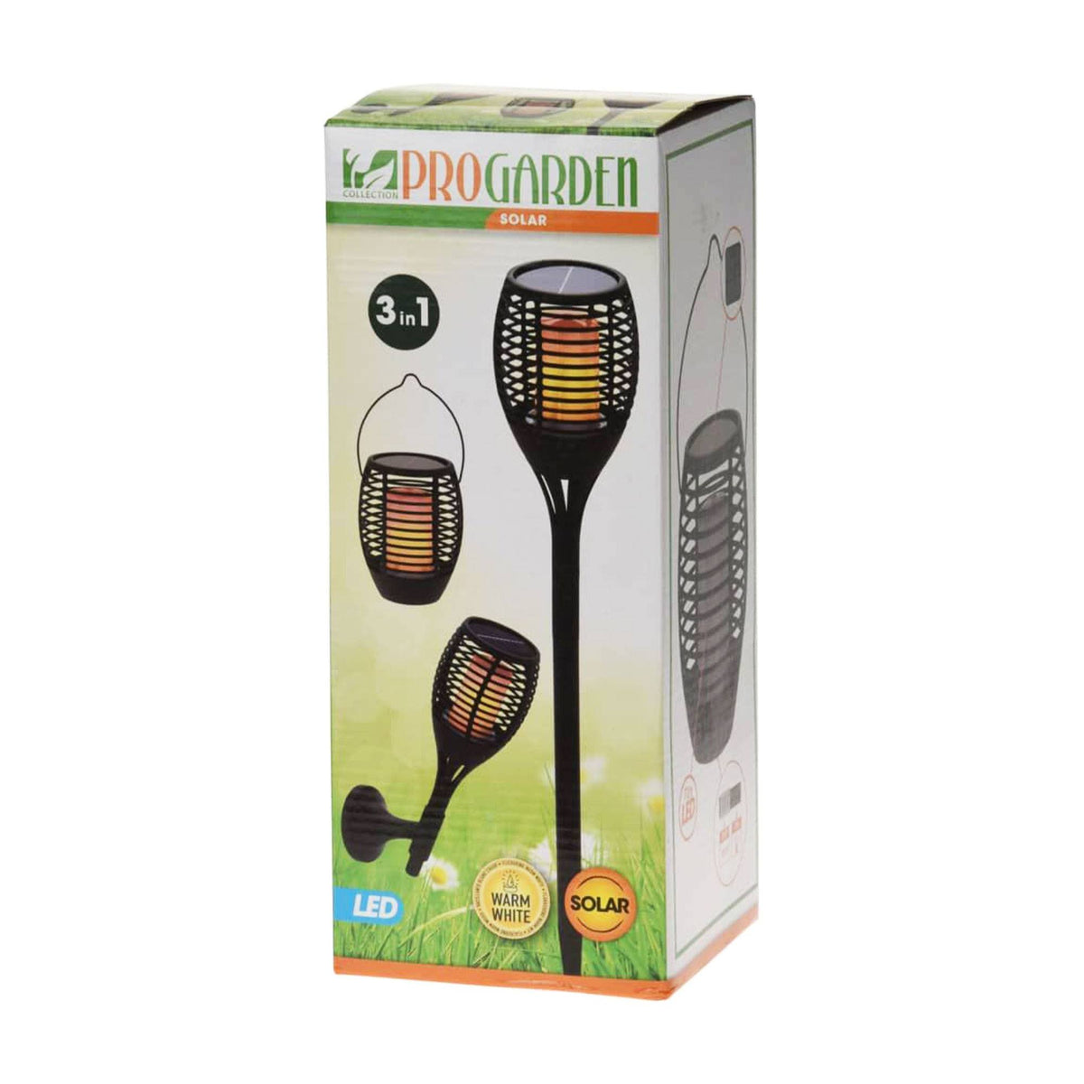 Lámpara solar de jardín Flame con LED H.62cm (8)