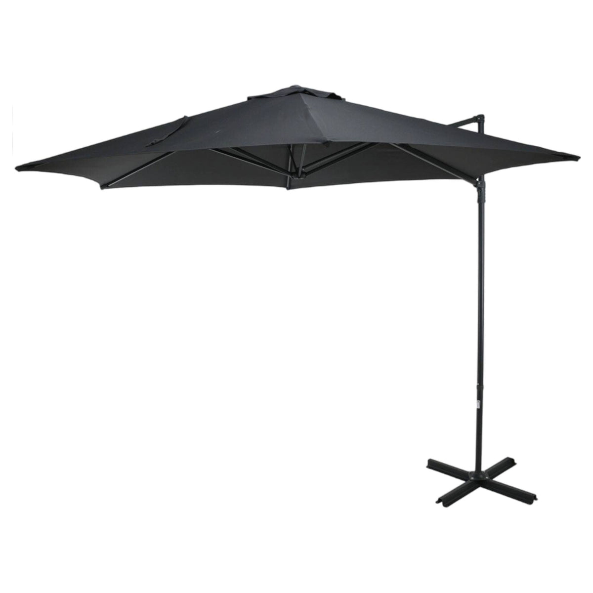 Sombrilla colgante Push Up Ø270cm color antracita base acero
