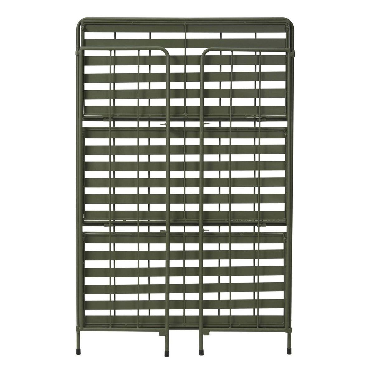 Jardinera 3 niveles metal verde plegable H.90cm (3)