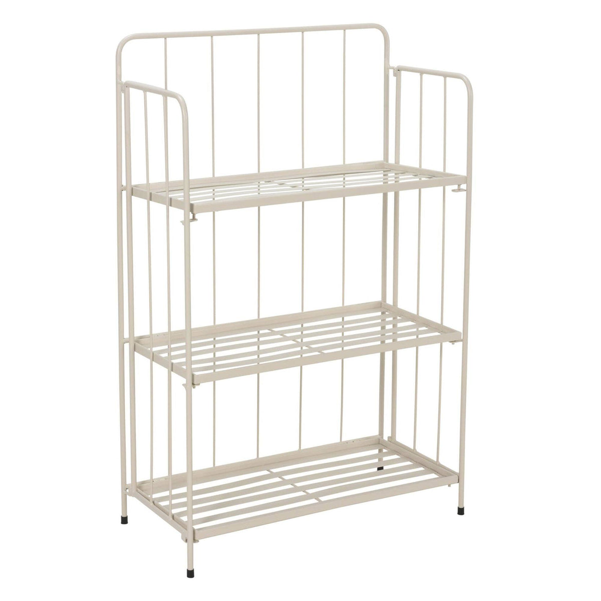 Jardinera 3 niveles metal caliza plegable H.90cm