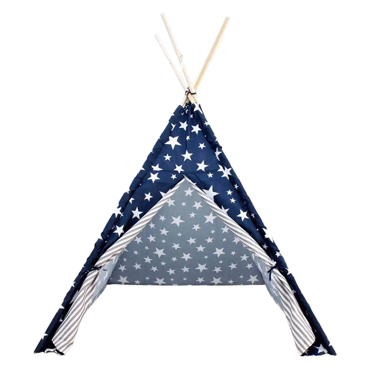 Tipi de poliéster diseño estrellas color azul 103x103x160cm