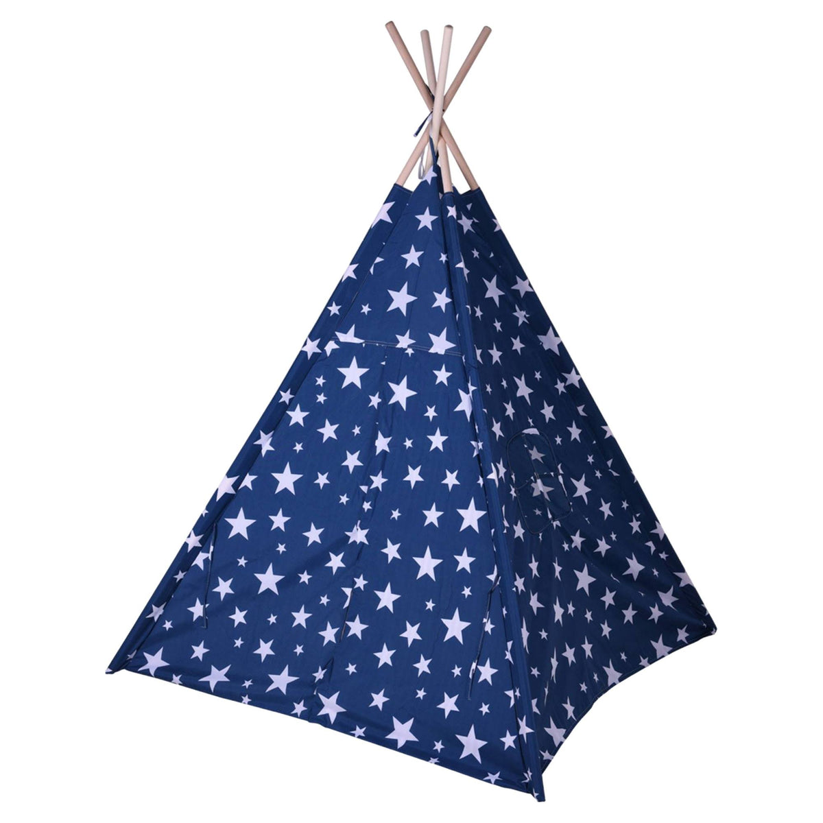 Tipi de poliéster diseño estrellas color azul 103x103x160cm (3)