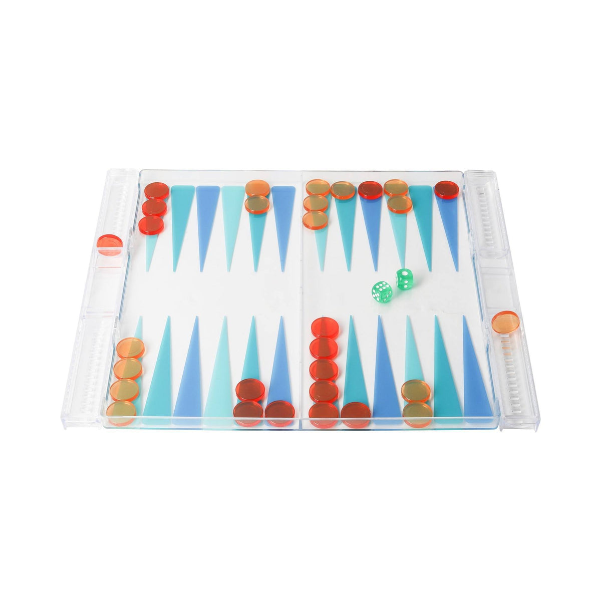 Juego de backgammon transparente (3)