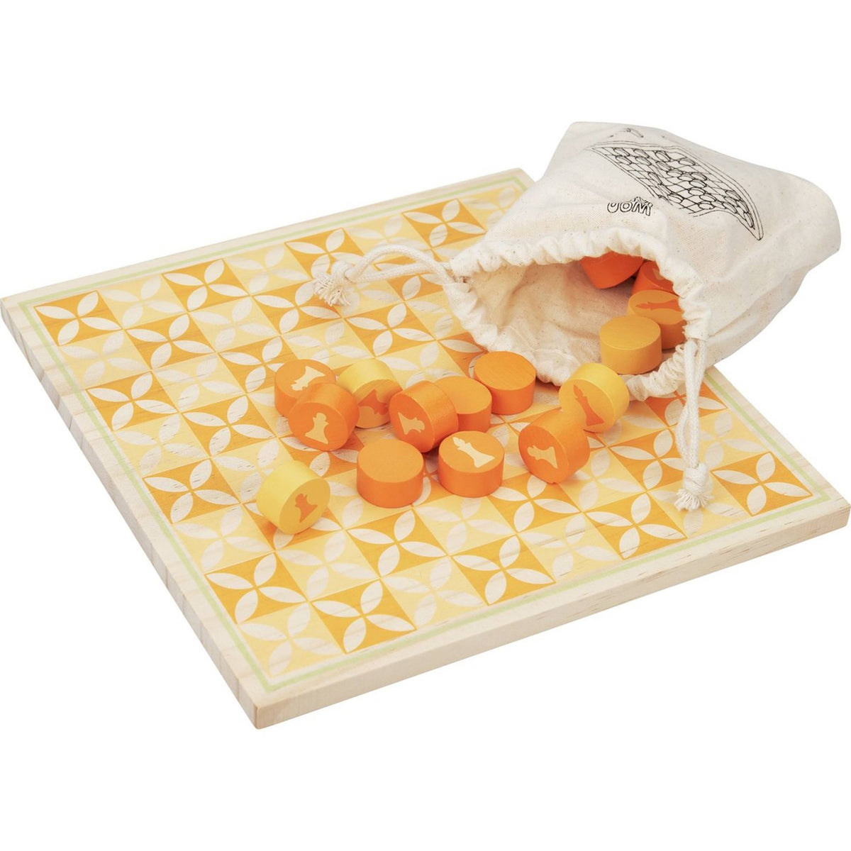 Juego de ajedrez con piezas y tablero de madera