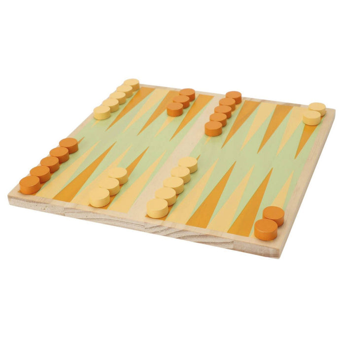 Juego de tablero de backgammon con bolsa de algodón