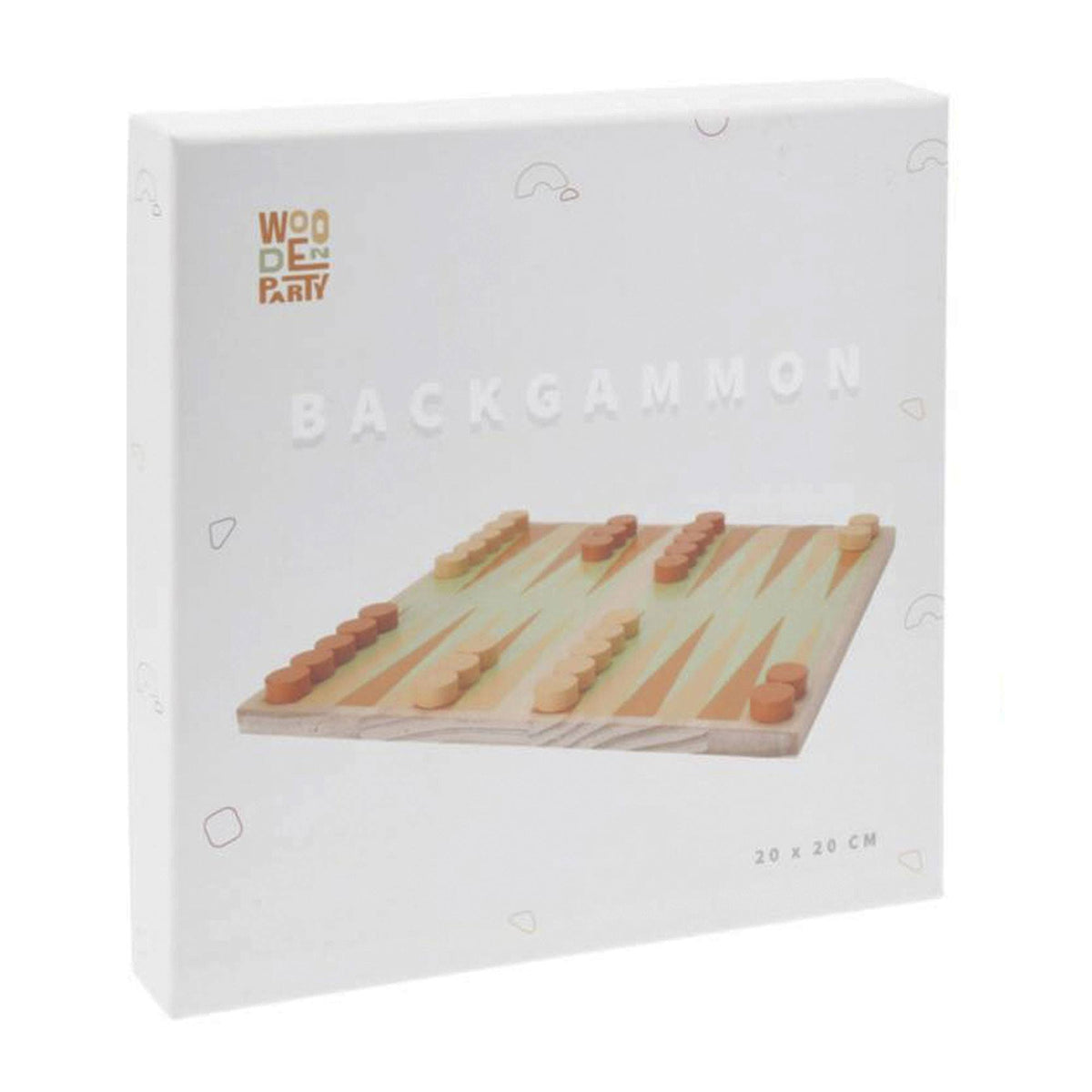 Juego de tablero de backgammon con bolsa de algodón (3)