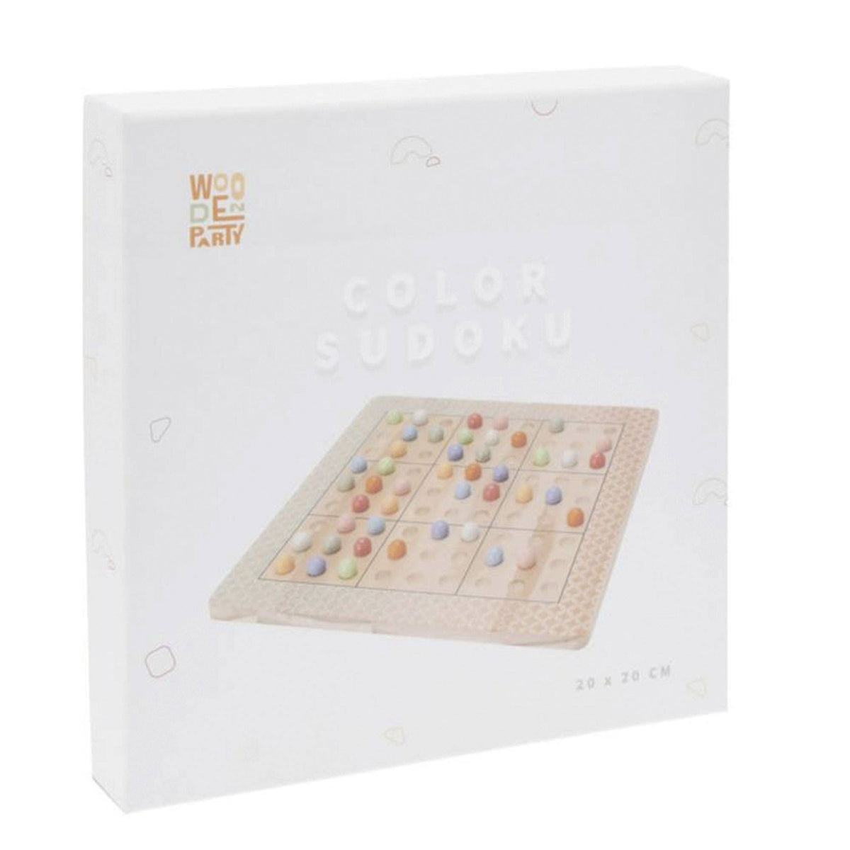Juego desafío Sudoku en madera con bolsa de algodón (3)