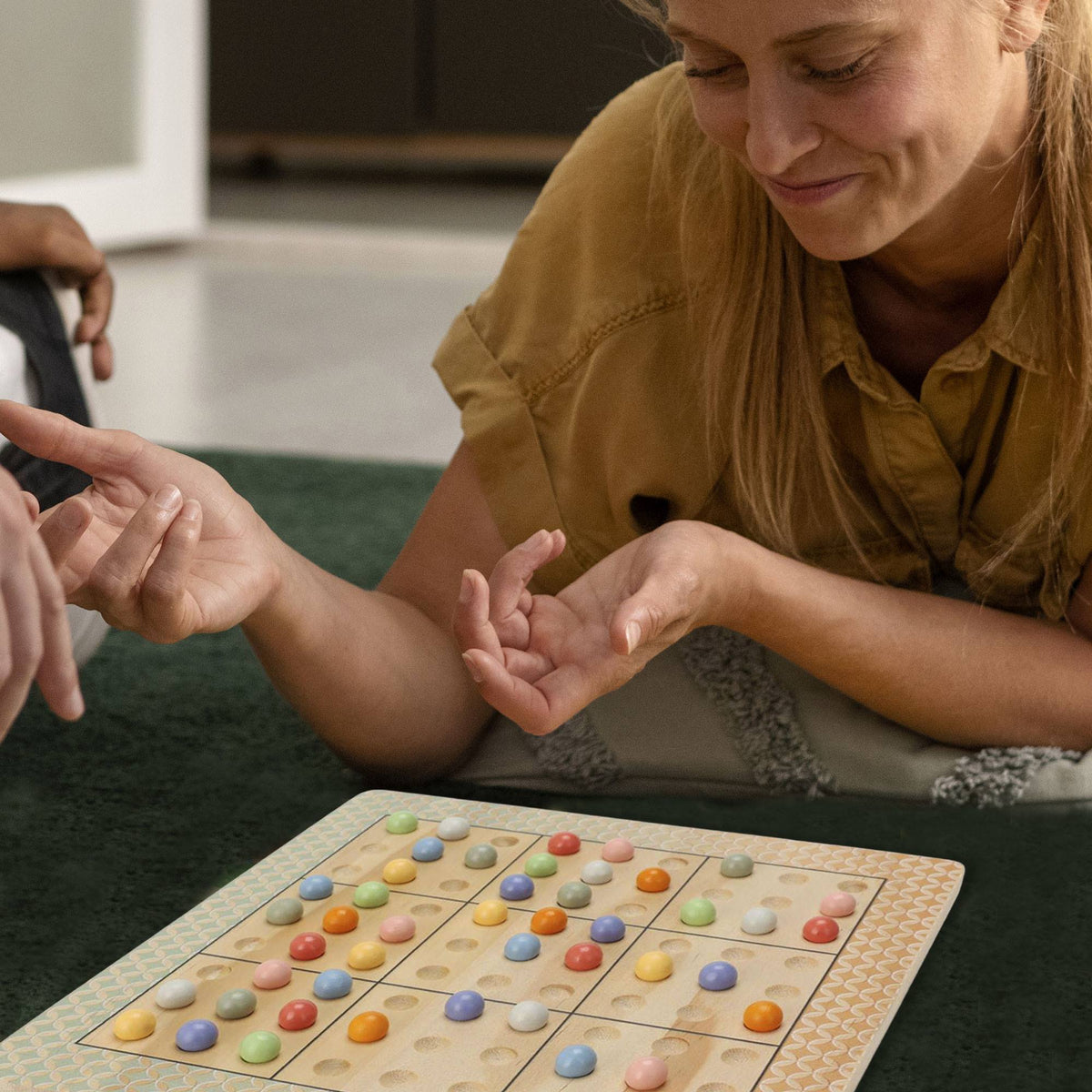 Juego desafío Sudoku en madera con bolsa de algodón (4)